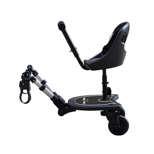 Englacha USA Englacha 2-in-1 Cozy X Rider, Black - Child Rider Stroller Attachment with Saddle Seat and Standing Platform - Universal Fit for Most Prams - Quick and Easy to Use - Designed for Safety