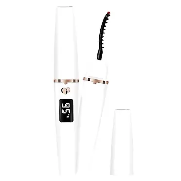 ZAPAL Heated Eyelash Curlers Lash Curler: Updated Model Electric Eyelash Curlers, Rechargeable Lash Curler with Eyelash Comb for Quick Natural Curling Makeup for Women One Size White
