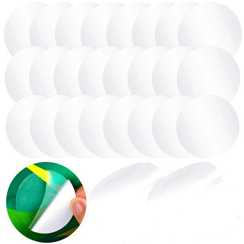 Outus 30 Pieces Self-Adhesive Pool Repair Patch Kit Vinyl Plastic Repair Patch Pool Patches for Above Ground Pools Inflatable Boats Products (6 x 6 cm)