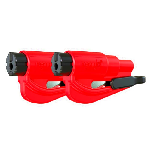 RESQME - 04.100.07 resqme The Original Keychain Car Escape Tool, Made in USA (Red) - Pack of 2, Two Pack
