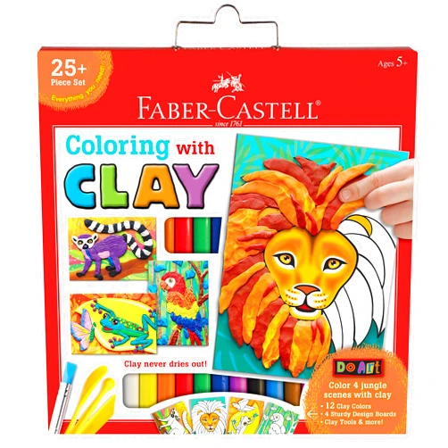 Faber-Castell Do Art Coloring with Clay - Modeling Clay Art for Kids