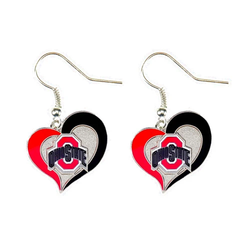 NCAA Floating Logo Hoop Earrings