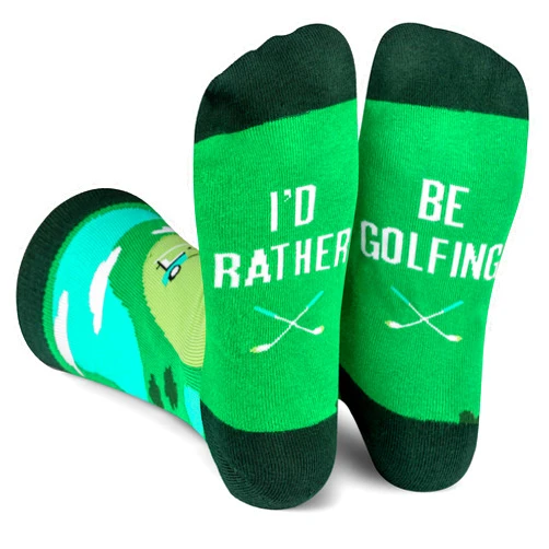 Lavley Funny Golf Socks - Fun gift for golfers - Unisex one size fits most - Great for birthdays or stocking stuffers