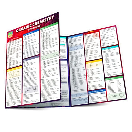 Mark Jackson Ph.D. Organic Chemistry Reactions QuickStudy Laminated Reference Guide (QuickStudy Academic)