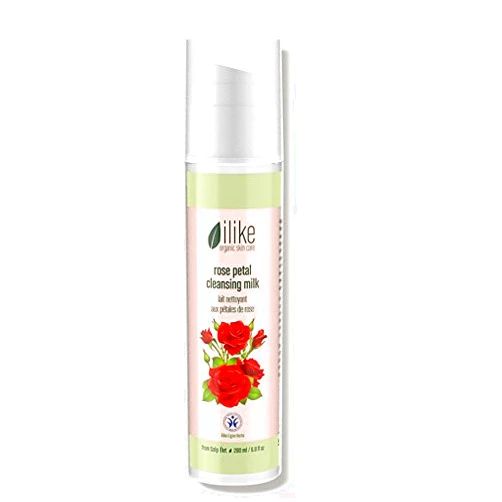 Ilike organic Skin Care Rose Petal Cleansing Milk 6.8oz