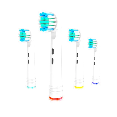 Whuppsi Replacement Brush Heads Compatible with Oral B Braun Electric Toothbrushes, 4PCS, Small Round Head Replace for Daily Clean, for Pro and Smart Series, for Triumph Professional Care Refills