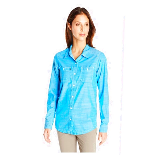 KAVU Women's Rusty Shirt, River Blue, X-Small