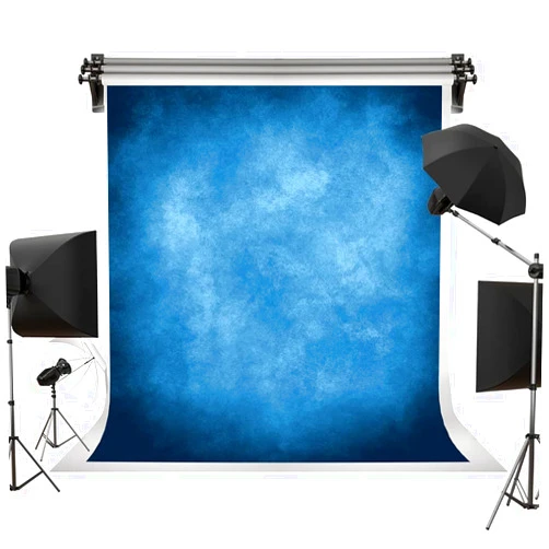 Kate 5x7ft Dark Blue Abstract Backdrops Blue Portrait Professional Backgrounds Retro Backdrop