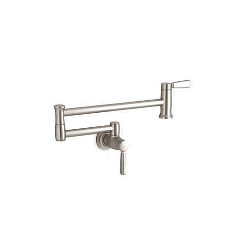 KOHLER K-35744-VS Traditional Style Wall-Mount Pot Filler, Kitchen Sink Pot Filler Faucets, Vibrant Stainless