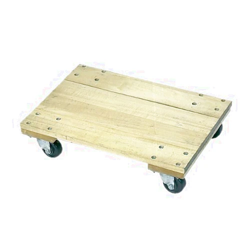 Wesco Industrial Products 272056 Wood Solid Platform Dolly with 3