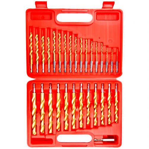 Wesleydrill 30 Pcs Impact Twist Drill Bit Set，1/16