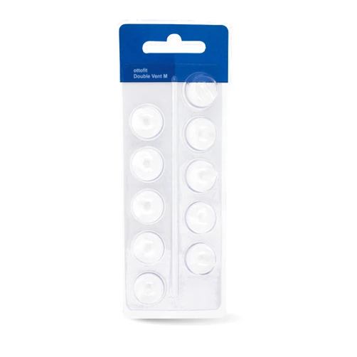Oticon MiniFit Double Vent Bass Domes: 10-pack (Medium 8mm) by Oticon