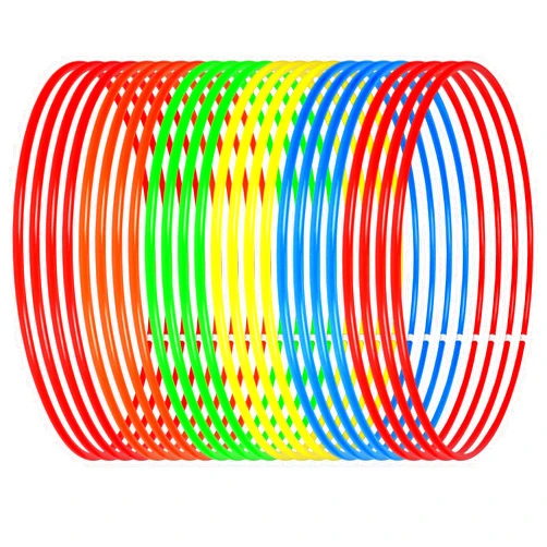 Libima Obstacle Course Ring Set Exercise Hoop for Kids Large Hoop Plastic Toys Playground Toys for Gymnastics Practice Party Games Educational Activities Holiday Decor, 5 Colors(15.8 Inch, 12 Pcs)