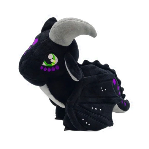 EASELR Wings of Fire Dragon Plush Toy Rainwing Dragon Stuffed Animals Pterosaur Plush Flying Dragon Pillow Plushies Gifts for Fans Kids Boys Girls (Nightwing)