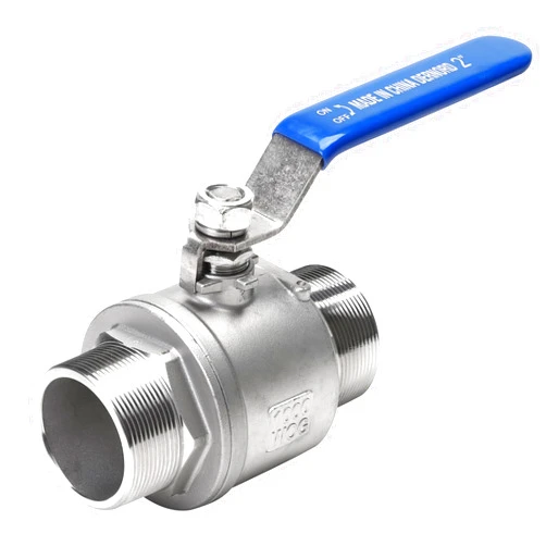 DERNORD Full Port Ball Valve 2 Inch - Male x Male Stainless Steel 304 Heavy Duty for Water, Oil, and Gas,1000WOG (2 Inch NPT)