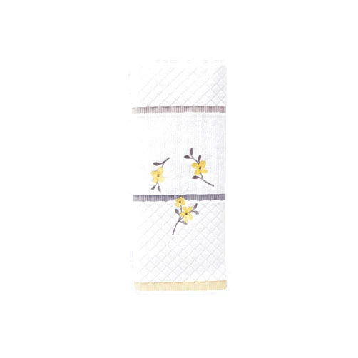 SKL Home Spring Garden Hand Towel, White