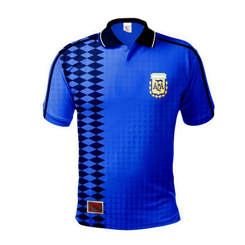 PAP Products Argentina 1994 Away Blue Retro Men's Shirt, Diego Maradona's Legacy, Gabriel Batistuta's Glory, Sustainable
