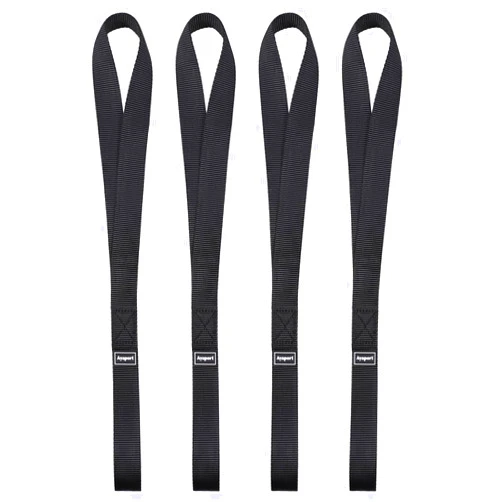 Ayaport Soft Loop Tie Down Straps 18 inches - Black 4500lbs Break Strength Loops for Securing ATV, UTV, Motorcycles, Scooters, Dirt Bikes…