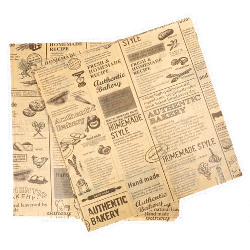 HOOTNEE Baking Parchment Paper Sheets - 50 Count - and Hot Dog Wrappers - Retro Decor Inspired - Ideal for Sandwiches - BBQs - Restaurants and Churches - Vintage Craft Paper for Food
