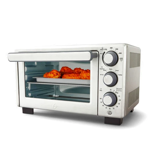 Oster Compact Countertop Oven With Air Fryer, Stainless Steel