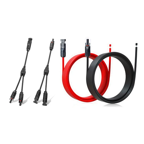 ECO-WORTHY Solar Connectors Y Branch and 20FT 10AWG Solar Extension Cable for Home, Ship and RV Solar Panels