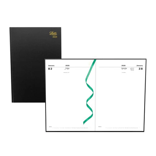 Letts of London® 2026 Standard Daily Planner, 12 Months, January to December, Day-Per-Page, A4 Size, 11.75