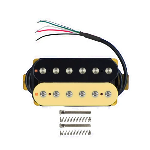 FLEOR Electric Guitar Pickup Double Coil Humbucker Pickups 52mm Ceramic Bridge Pickup-Zebra