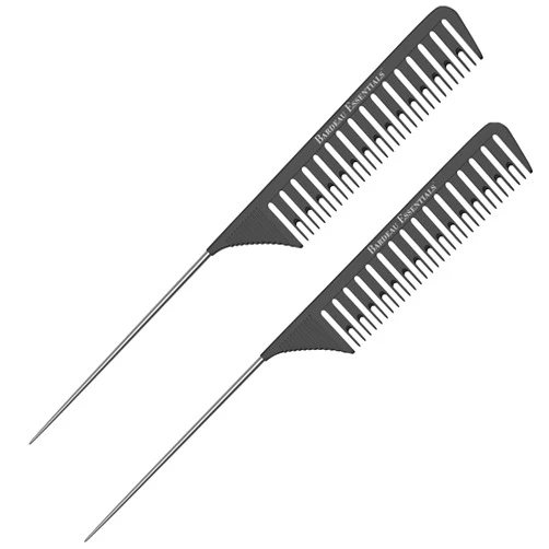 Bardeau Essentials Sectioning Comb - Ideal for Foiling, Balayage, Weaving, Braiding, Highlighting, Babylights, Micro Braiding, Teasing, Back Combing, Dyeing and Coloring Hair - Professional Grade Tail Combs for Salon or