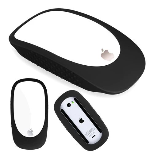 AKSHFETH Silicone Protector for Apple Magic Mouse 2, iMac Magic Mouse Cover Case for Apple Magic Mouse 1&II Anti-Drop Protective Sleeve(Black)