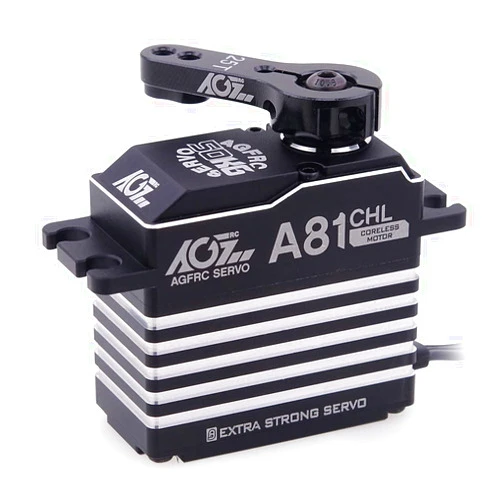 AGFRC 50KG Digital Steering-Servo High-Torque - Programmable Full Metal Gear Coreless RC Servo Motor for 1/8 1/10 RC Car Crawler, Control Angle 180°(A81CHL)