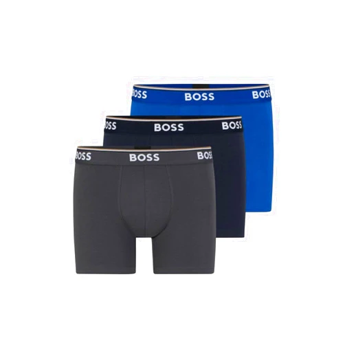 BOSS Men's Stretch Cotton 3 Pack Boxer Briefs