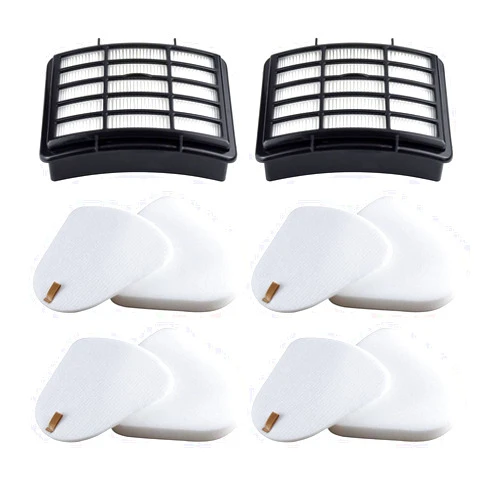 Funmit 2 HEPA + 4 Foam & Felt Filters Compatible with Shark Navigator Lift-Away Deluex NV350, NV351, NV352, NV355, NV356E, NV357, NV360, NV370, NV391, UV440, UV490, UV540, Part # XFF350 & XHF350