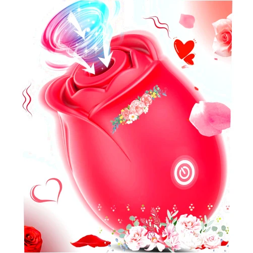 Generic Rose Adult Tool for Women 10 Speed Soft Silicone Clitioral Silent Viboators Toys Small Rose Adult Tool with Tongue Licking Stimulator Novelties Viboatorr NV107118