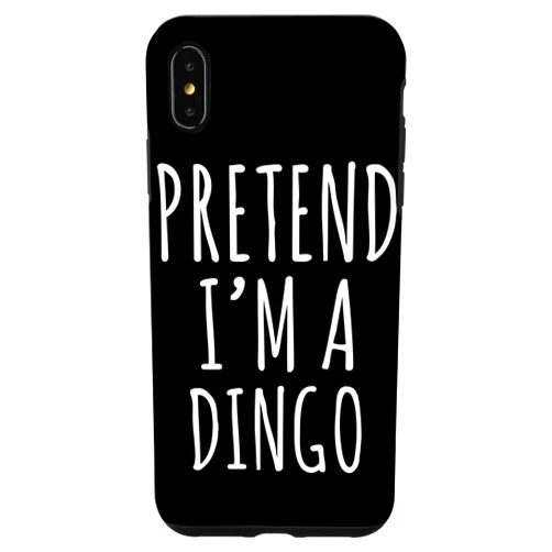 Pretend I'm A Dingo Lazy Halloween Tees iPhone XS Max Lazy Halloween Costume Pretend I'm A Dingo Simple Case