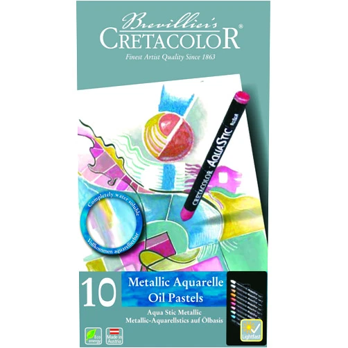 Cretacolor Watersoluble oil Pastels Aquastic Tin Set of 40