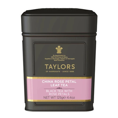 Taylors of Harrogate China Rose Petal Loose Leaf, 4.41 Ounce Tin