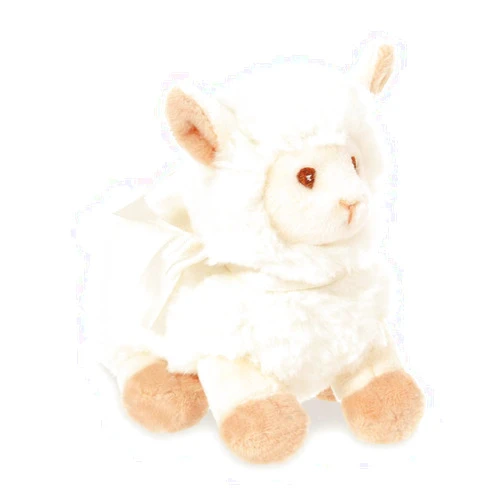 Bearington Collection Bearington Baby Sweet Alma Plush Stuffed Animal Llama with Rattle, 6 inches
