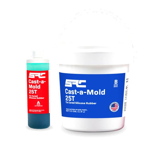 SPRESIN Cast-A-Mold 25T RTV 0.5-Gal, 2-Part, Liquid Silicone Mold Making Kit, Rubber Molding Compound, Perfect for Jewelry Making, Casting Epoxy Resin, Wax, Soap, Plaster, Cement, and Concrete