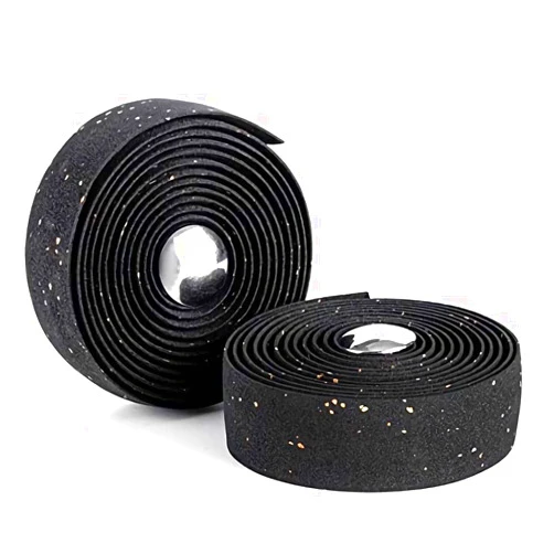 LSSH GmbH LSSH Bike Handlebar Tapes, Cork Bike Handlebar Tape, Bicycle Bar Tape, Cycling Handle Wraps, EVA Road Bike Handlebar Tape – 2 Rolls (Black)