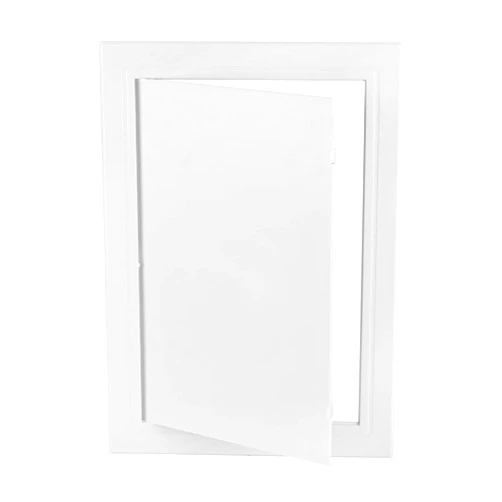 CABAX 8x12 inch Plastic Access Panel for Drywall Ceiling Reinforced Plumbing Wall Access Doors Removable Hinged, White
