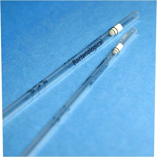 Globe Scientific 1826 Polystyrene Bacteriological Pipette, 1.1mL Capacity, Standard Tip, Sterile, Yellow (Case of 1000)
