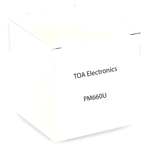 TOA PM-660U Desktop Paging Microphone, Unidirectional Polar Pattern, 600 Ohm Balanced Rated Impedance, -58 dB Rated Sensitivity, 100Hz - 10kHz Frequency Response