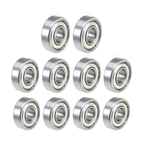 uxcell R4ZZ Deep Groove Ball Bearing 1/4-inchx5/8-inchx0.196-inch Shielded Z2 Lever Bearings 10pcs