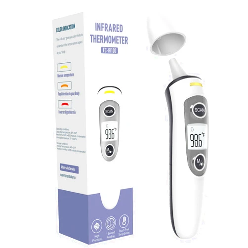 GoodBaby Ear Thermometer for Adults and Kids, Digital Accurate Ear and Forehead Thermometer with Fever Alarm, 1 Second Fast Result, FSA HSA Eligible, Easy to use, 2 in 1 Mode