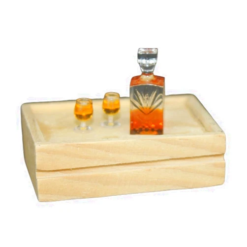 Jinshining A Set of Exquisite Mini Whiskey Wine Bottle Bar Model,1:12 Scale Dollhouse Miniature Accessories,Verisimilitude Mini Whiskey Wine Decoration Convenient and Nice,Décor Dollhouse Accessories