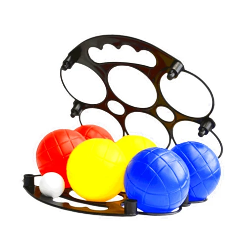 Vaveren 6Pcs Petanque Balls Set with Carry Basket Accessories Boules Games Water Filled Toys for Outdoor Activities Kids