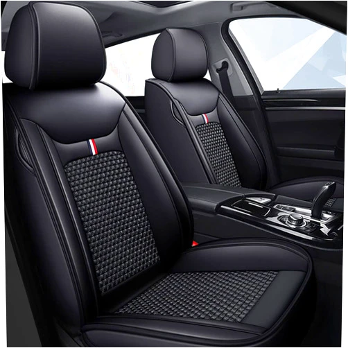 MVRVMV for Toyota FJ Cruiser 2002-2025 All Season Front Seats Cover, Universal Seat Protectors (Front Pair/All Black)