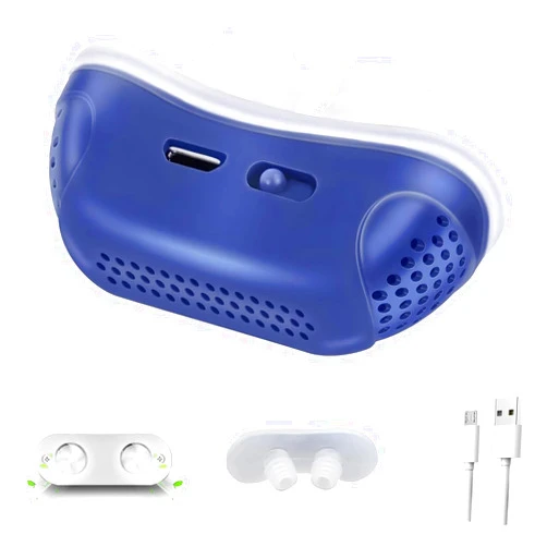 BENNGNLE Anti Snoring Devices, Snoring Solution, Double Vortex air Supply Technology Snoring Solution, Adjustable & Breathable, Suitable for bedrooms, high Speed Trains, Aeroplanes, etc.