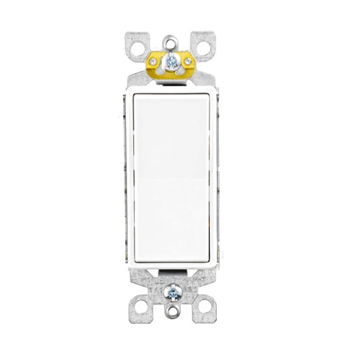 Leviton 3-Way White 10 Count Switch, Push Button, Toggle Actuator, Manual Operation