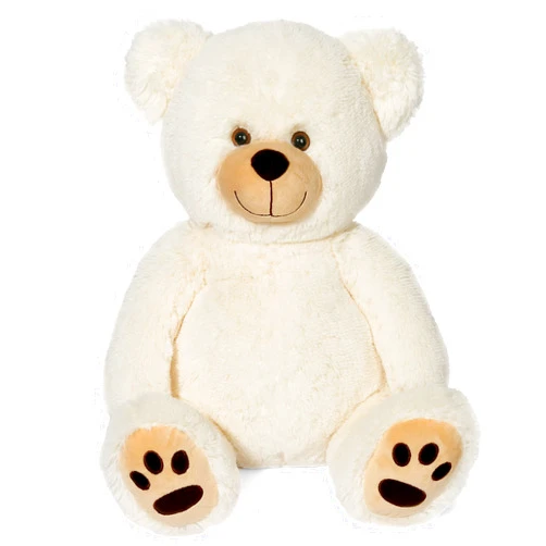 LotFancy Teddy Bear Stuffed Animals, 20 inch Cute Bear Plush Toy with Footprints, Plushies Gift for Kids Baby Toddlers on Baby Shower, Birthday, Christmas, Easter Decorations, Beige